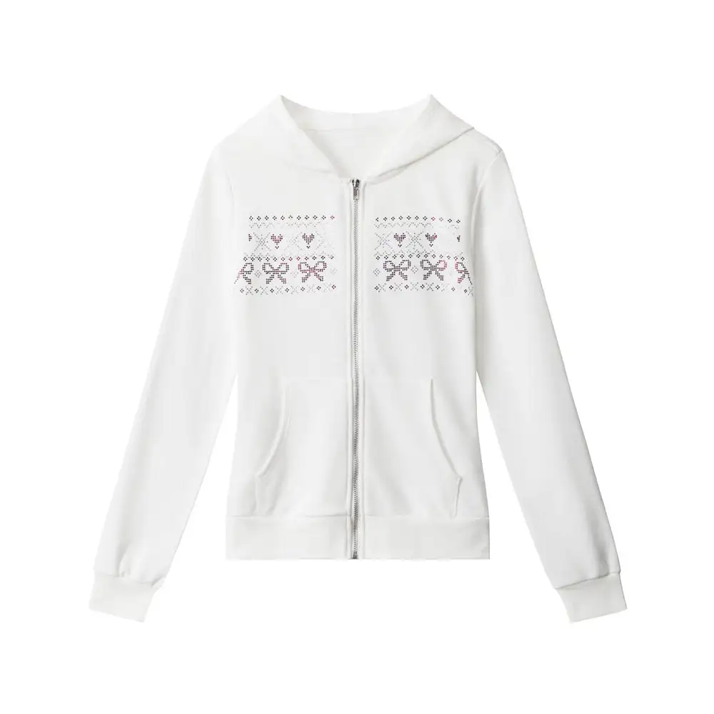 Hooded Zip-Front Casual Outerwear Jacket