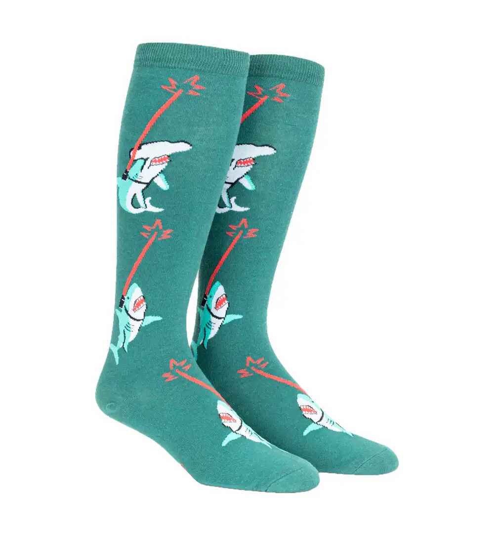 Distinctive Playful Graphic Stretch Knee-High Socks
