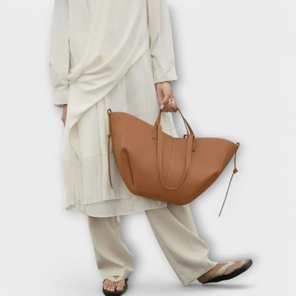 Boxy Twill Handbag