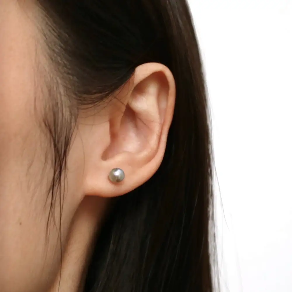 Classic Baroque Pearl Stud Earrings