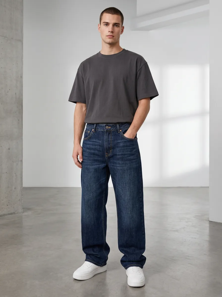 Men's Roomy Relaxed Fit Jeans