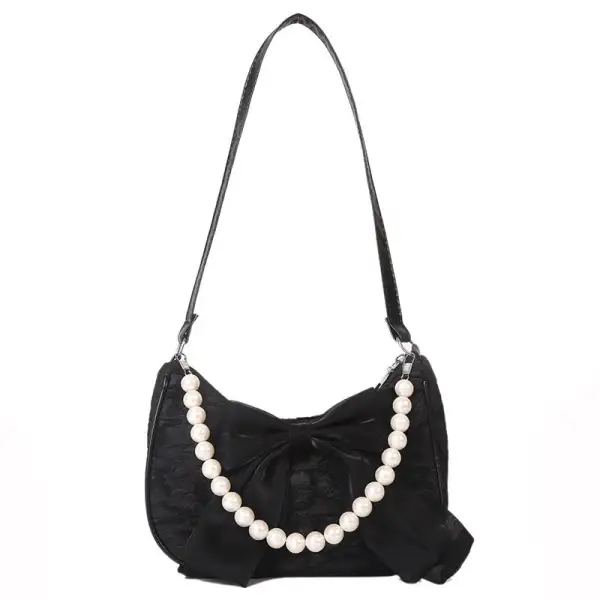 Pearl Bow Casual Shoulder Bag
