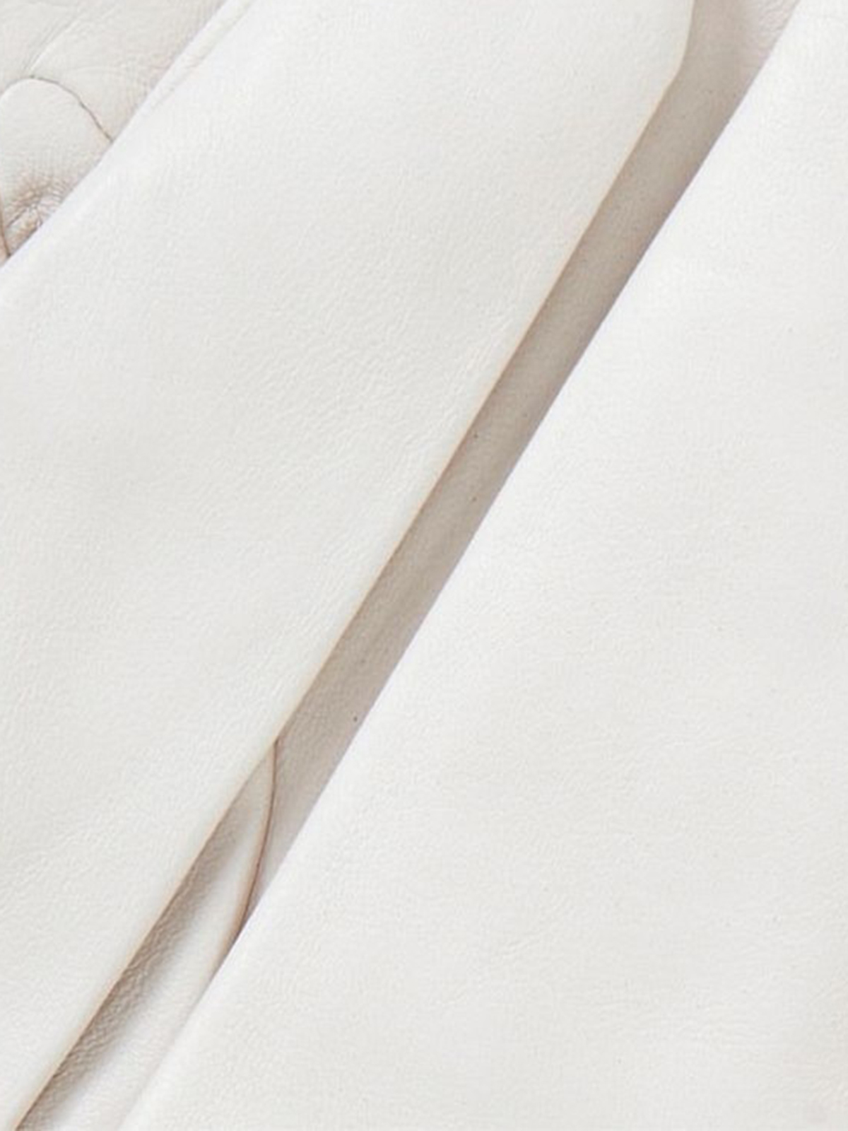 Elegant White Leather Gloves