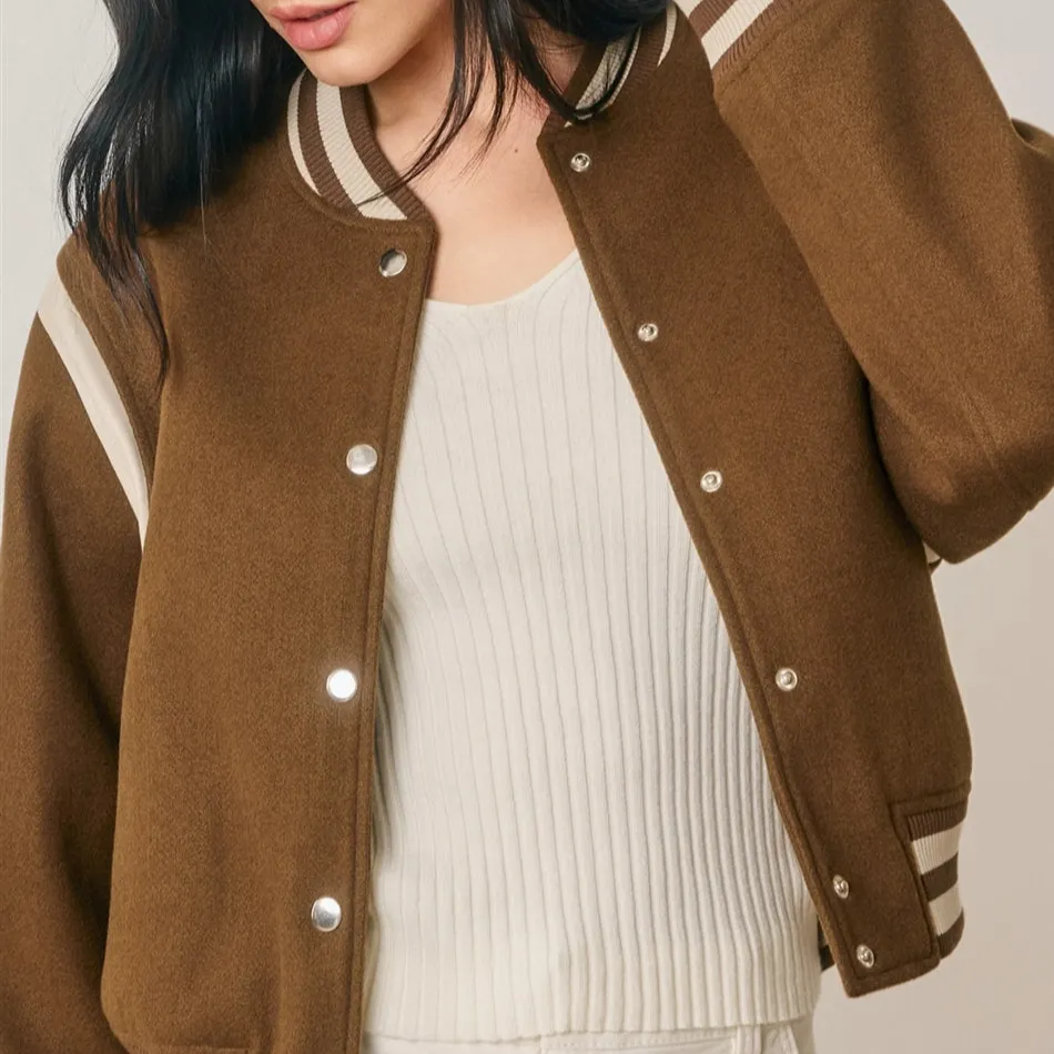 Cropped Varsity Jacket