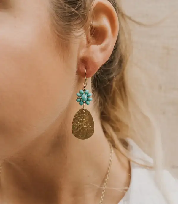 Dainty Daisy Turquoise Set Necklace