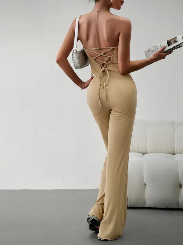 Elegant Slim Tube Top Jumpsuit