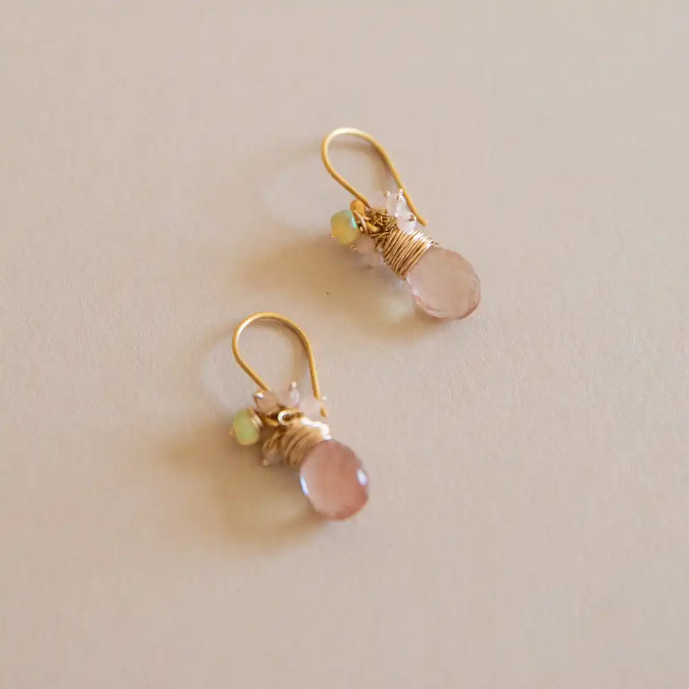 Sunstone Briolette Earrings