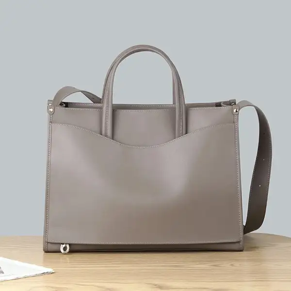 Classic Soft Zip-Top Shoulder Bag