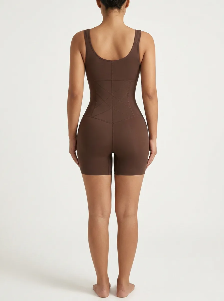 Modern Easy-Fit Women's Zip-Front Shaping Bodysuit