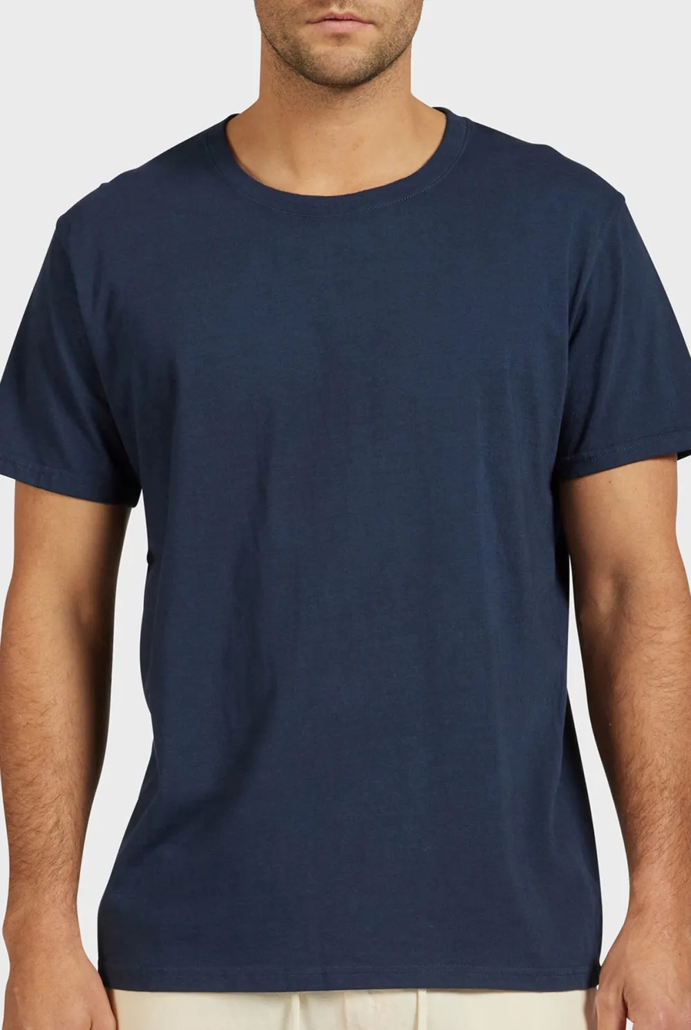Navy Short Sleeve Crew Neck Tee