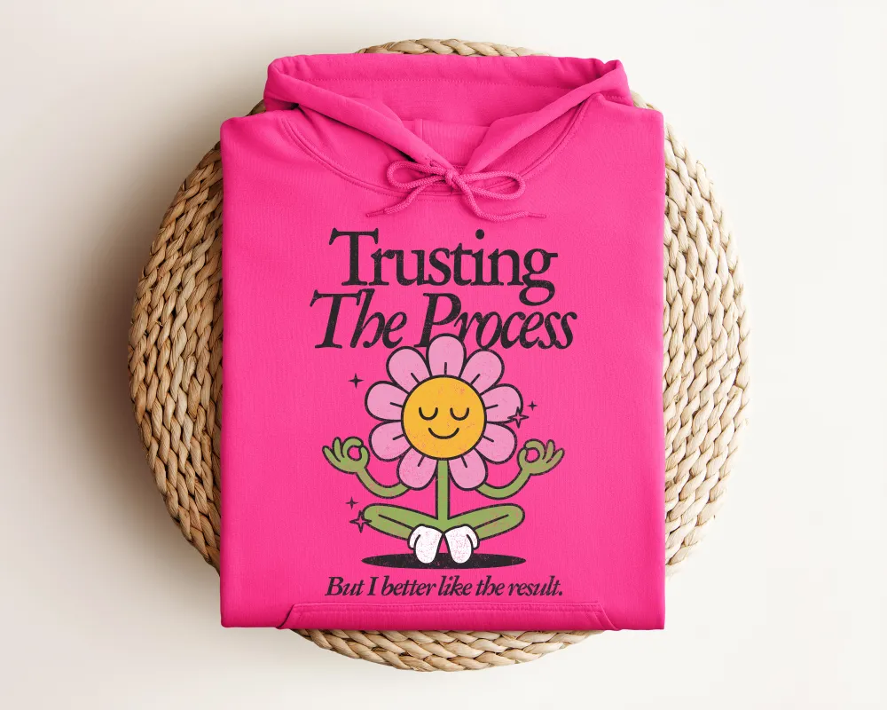 Process Motto Graphic Pullover Hoodie