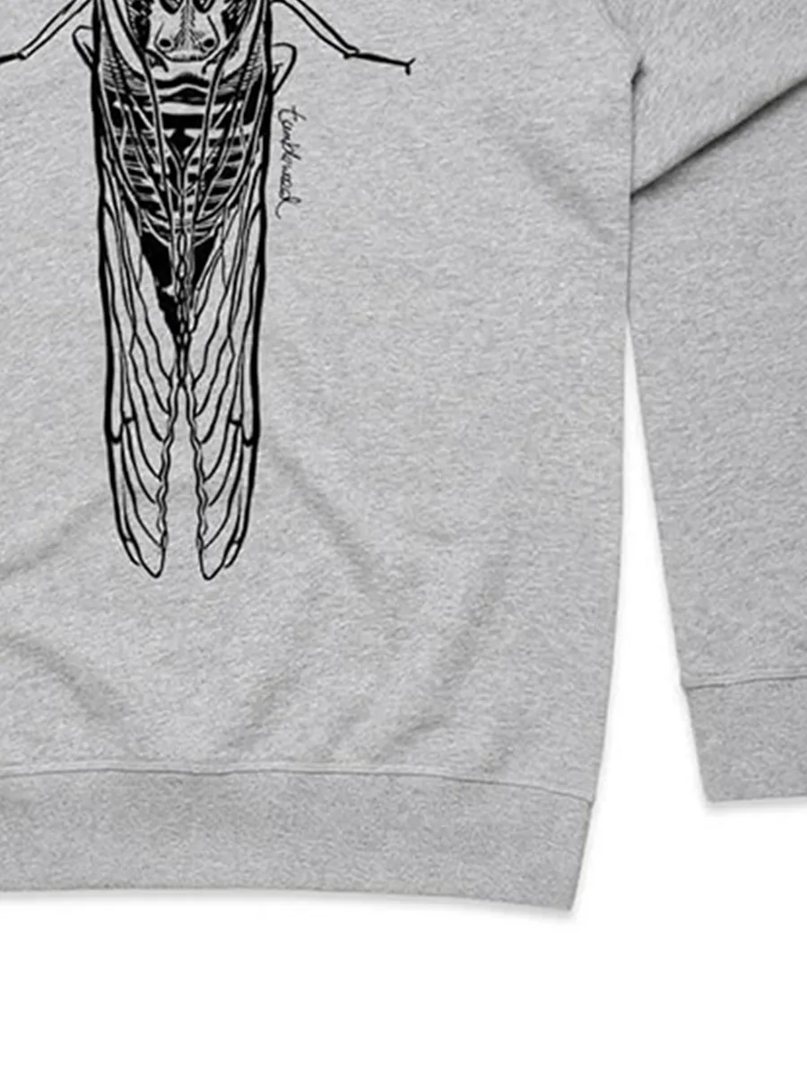 A versatile sports shirt with simple patterns of insect-like creatures