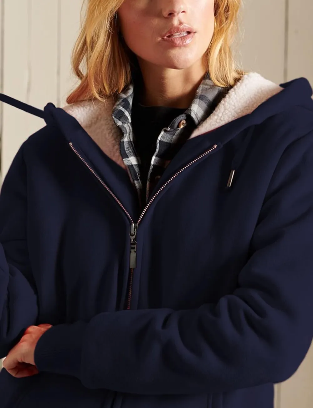 Women's Winter Hoodies Pullover Sherpa Fleece Warm Heavyweight Sweatshirt