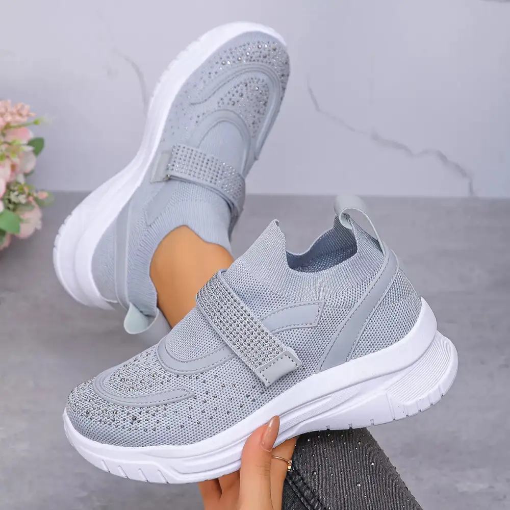 Round Toe Mesh Sneakers