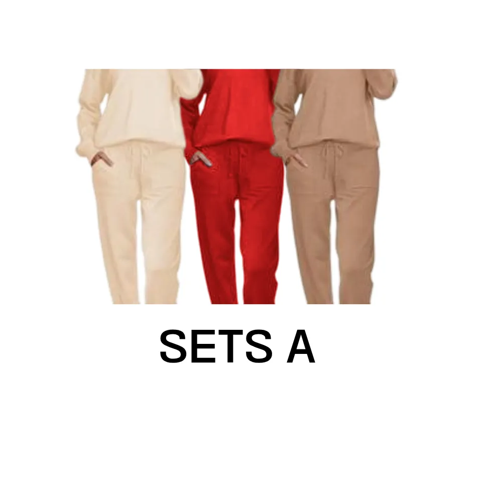 Women'S Long Sleeve Knit Loungewear