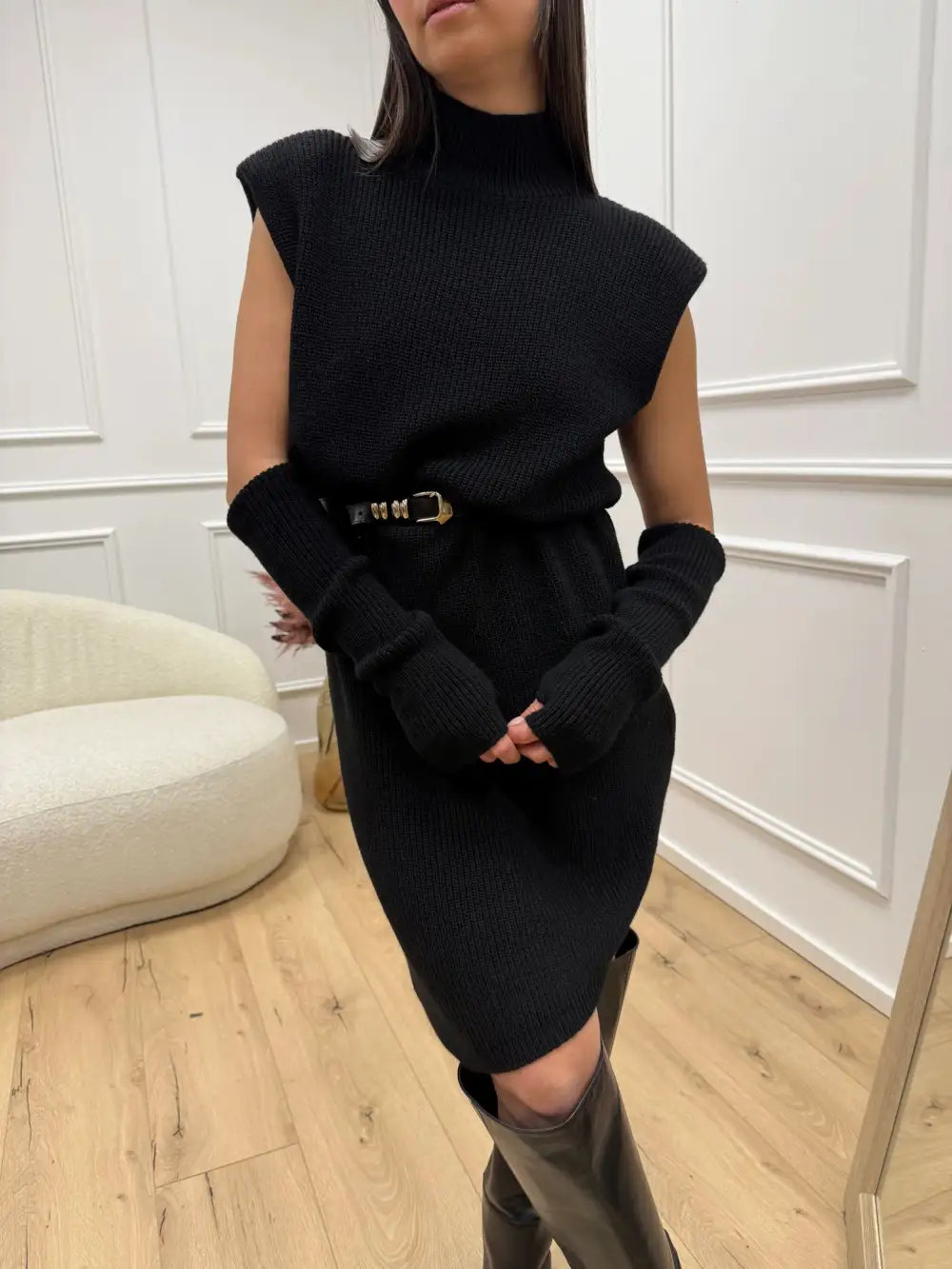 Tieback Mini Viscose Dress