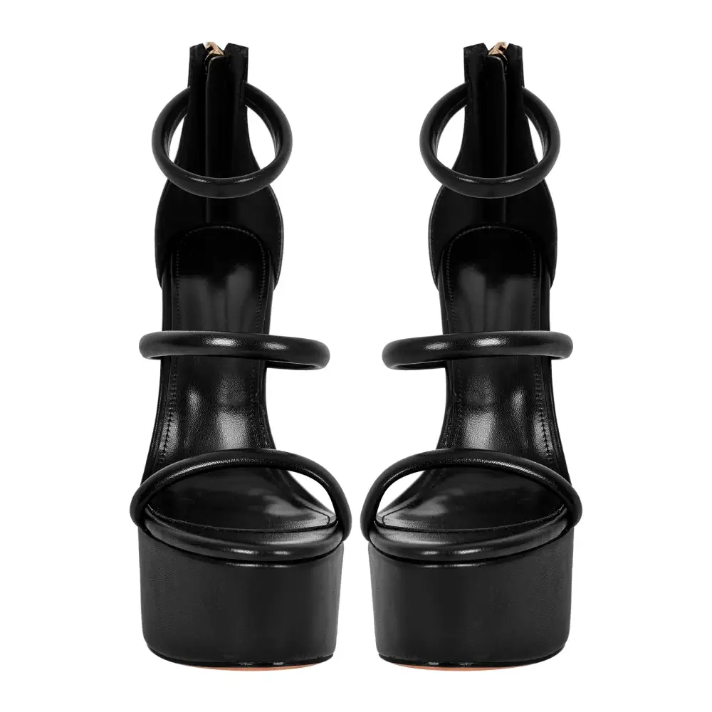 Open Toe Stiletto Ankle Strap Platform Sandals