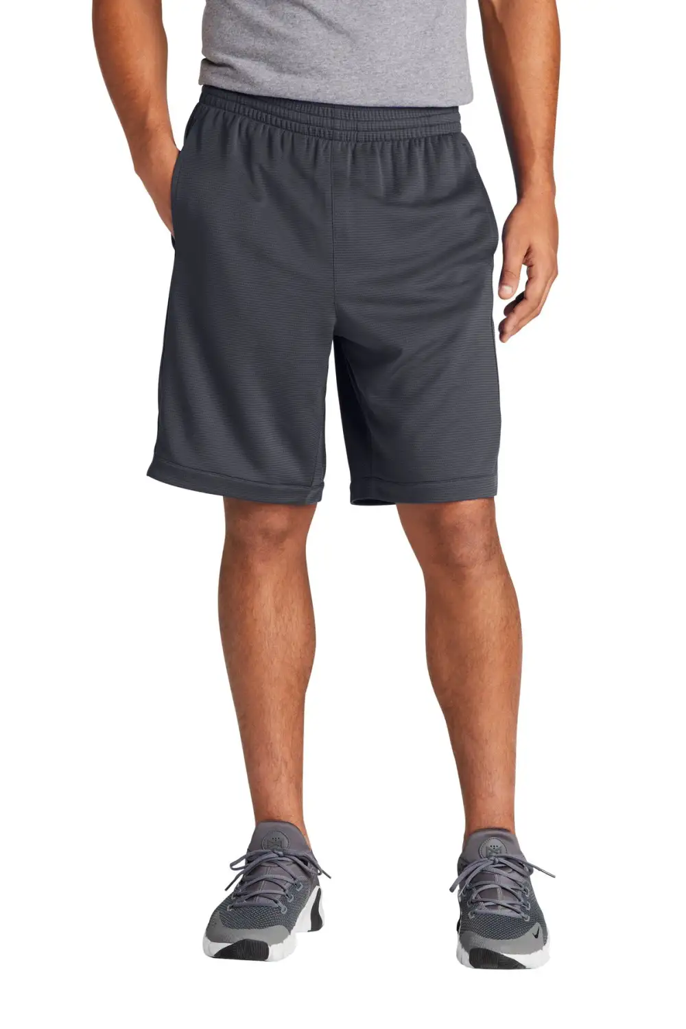 Pocketed Mesh Athletic Shorts