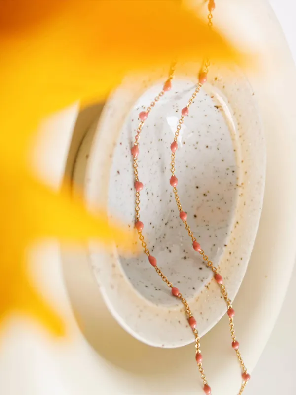 Petite Beaded Chain Necklace