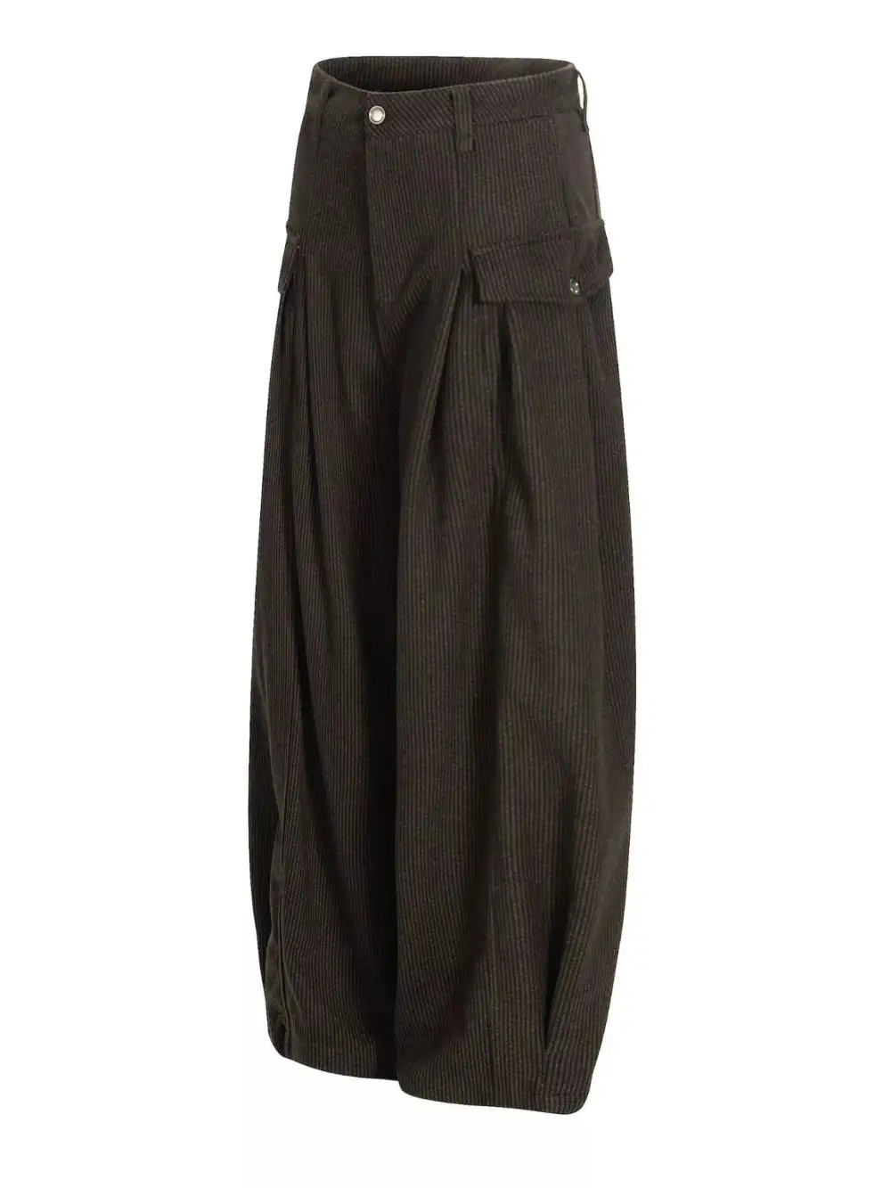 Textured Men's Wide Leg Pleated Pants