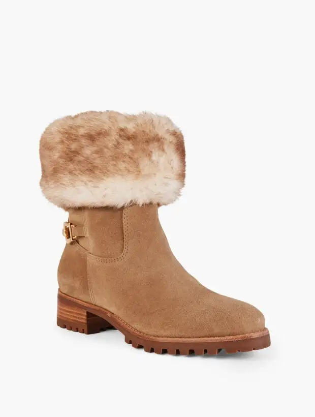 TISH FOLDOVER BOOTS - SUEDE