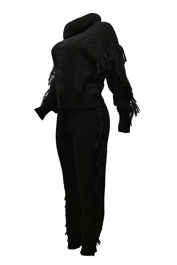Smart Tassel Pant Suit