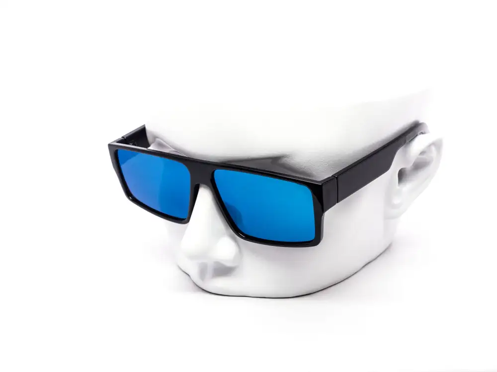 12-Pack All-Black Classy Wraparound Square Burnt Mirror Sunglasses