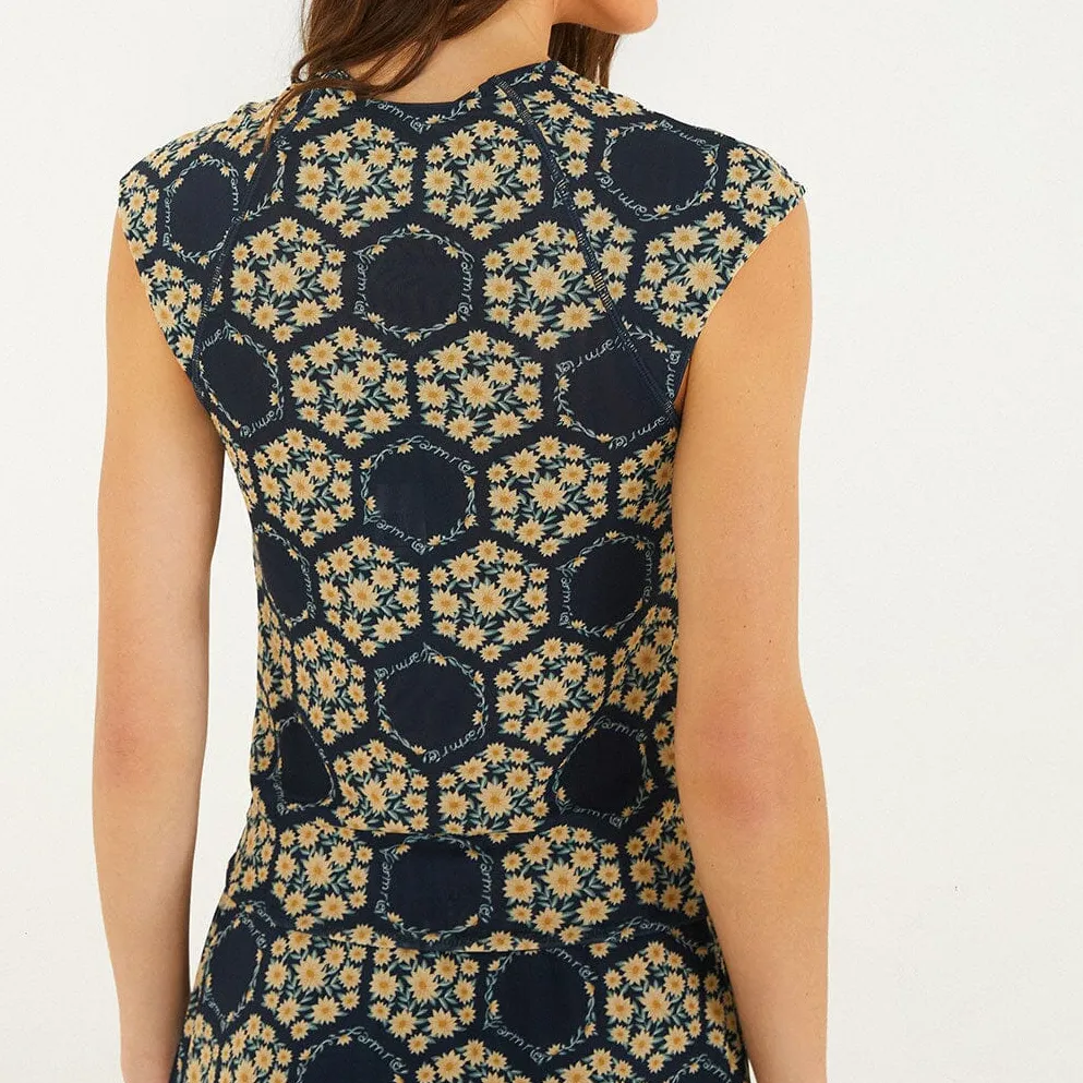 Tulle Floral Blouse