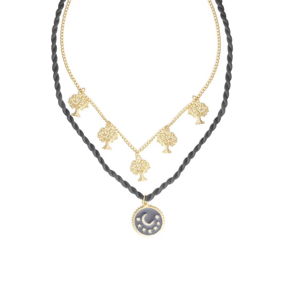 Detailed Moon Necklace