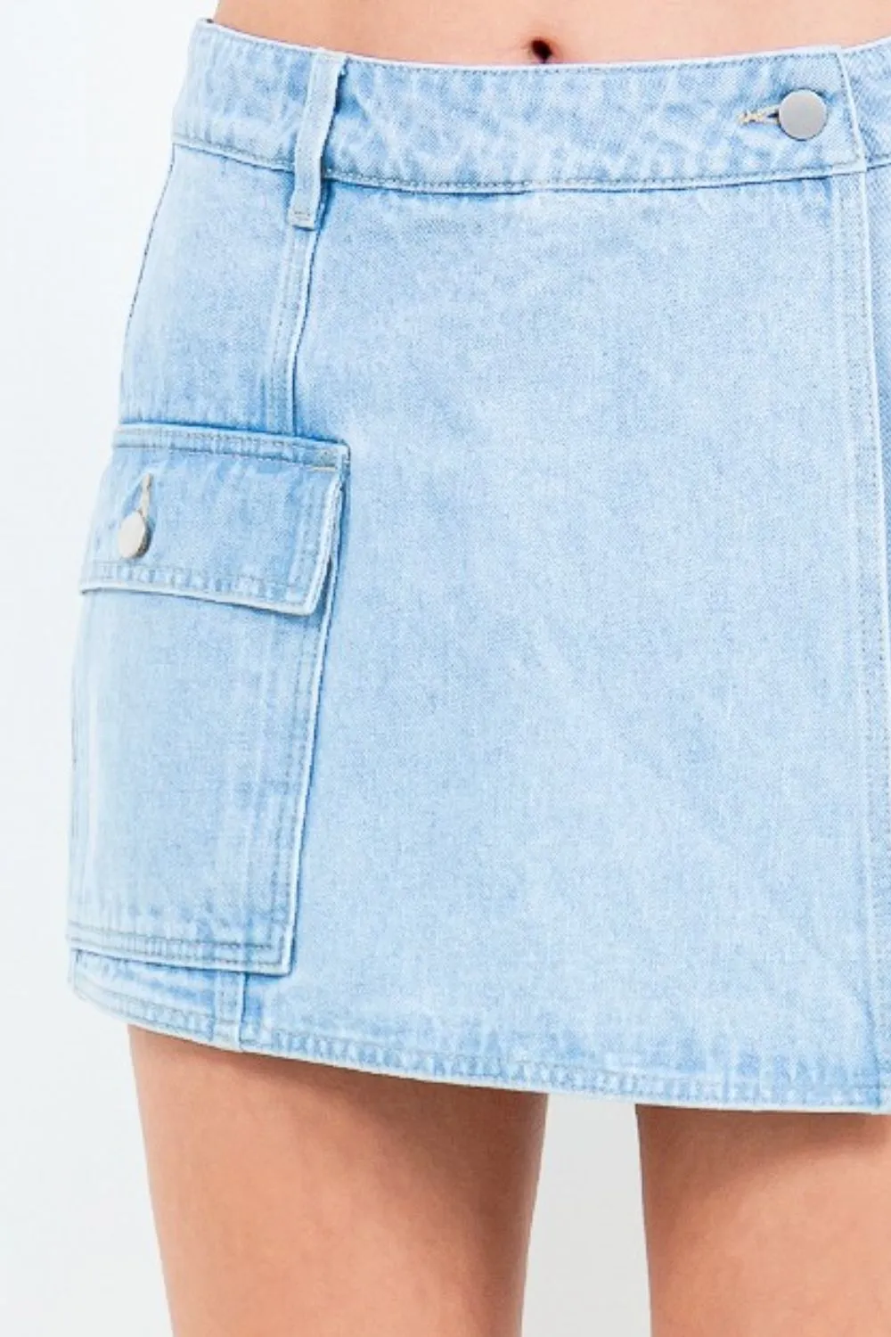 Cargo Pocket Mini Flash Skirt