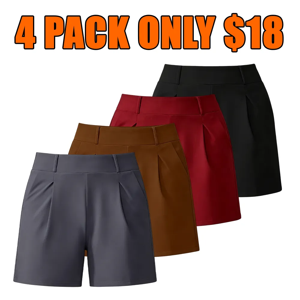 High-waisted casual summer shorts