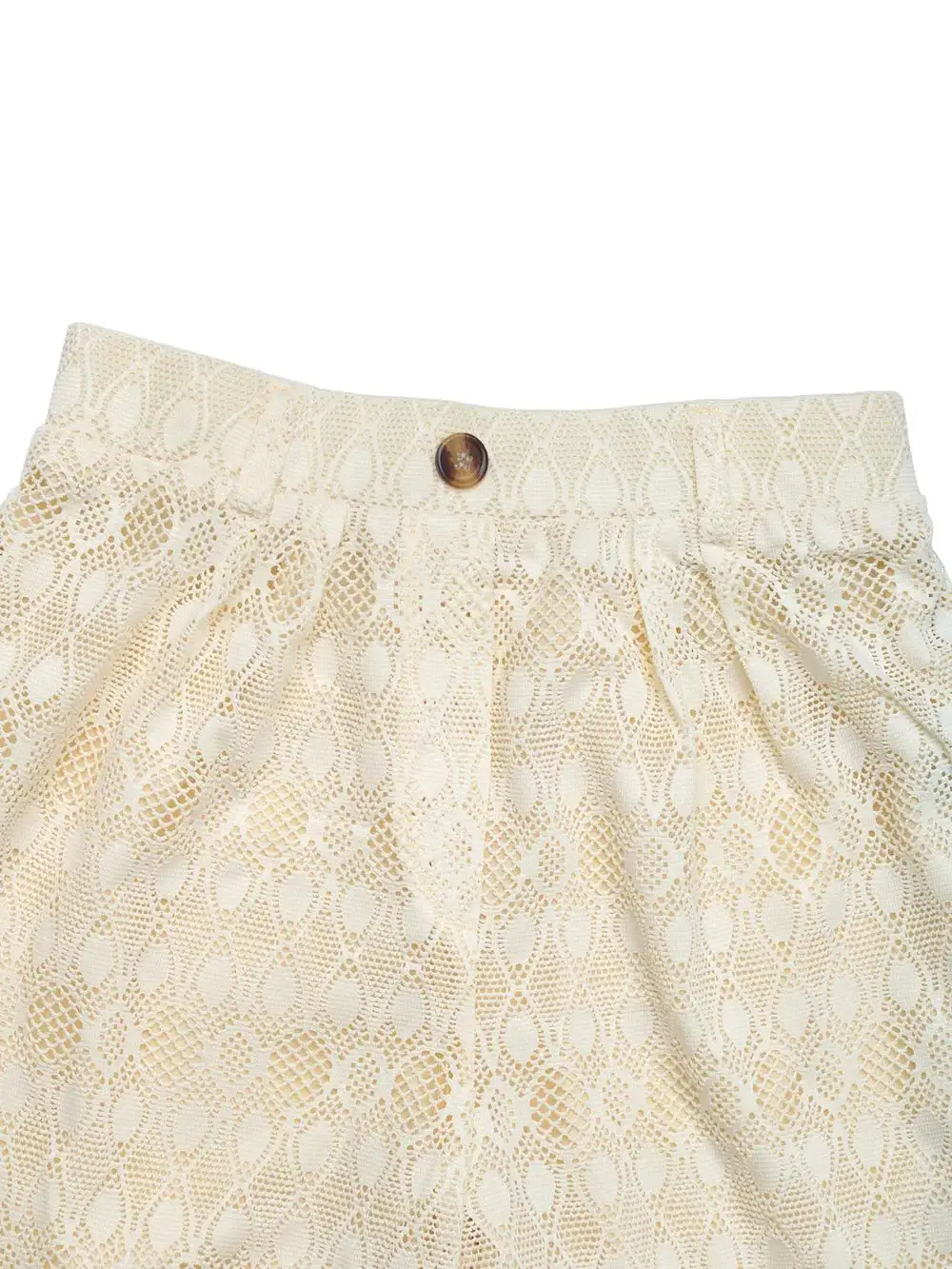 Button Front Wide Leg Pants