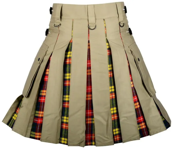 Rugged Ring Detail Crafted Skirts