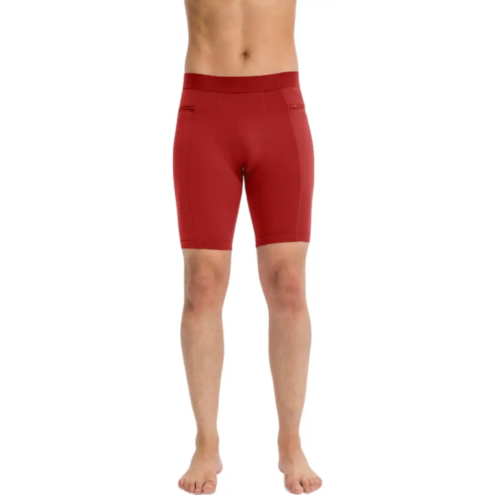 Compression Side-Pocket Stretch Men's Biker Shorts