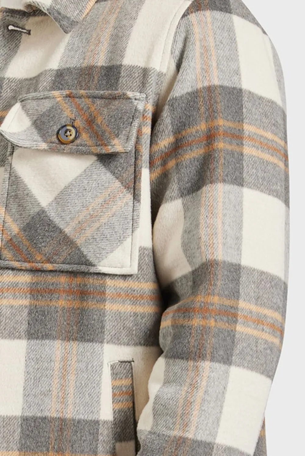 Plaid Flannel Shirt Jacket