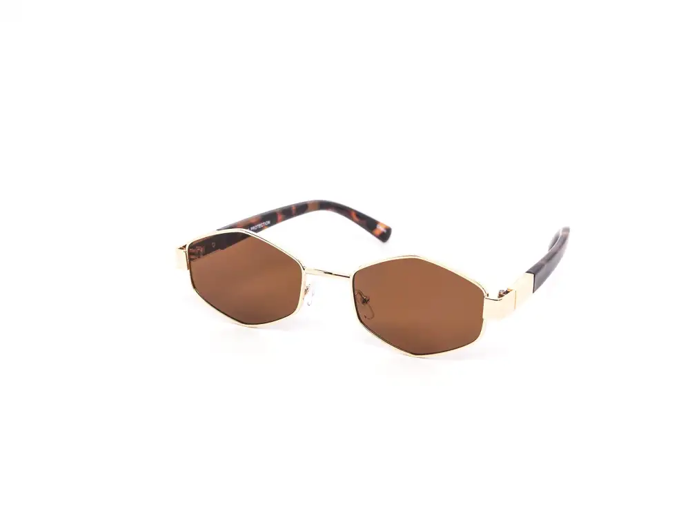 12-Pack Minimalist Metal Hexagon Sunglasses