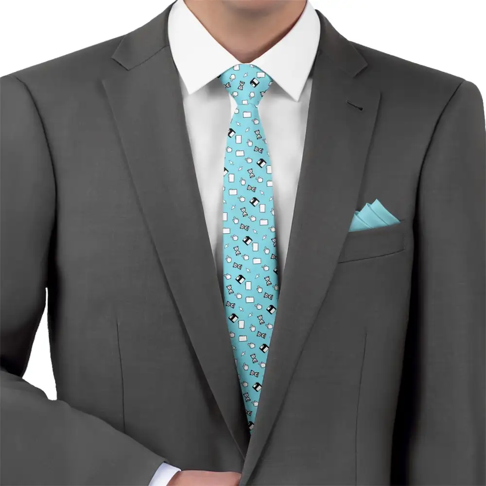 Computer Pattern Necktie