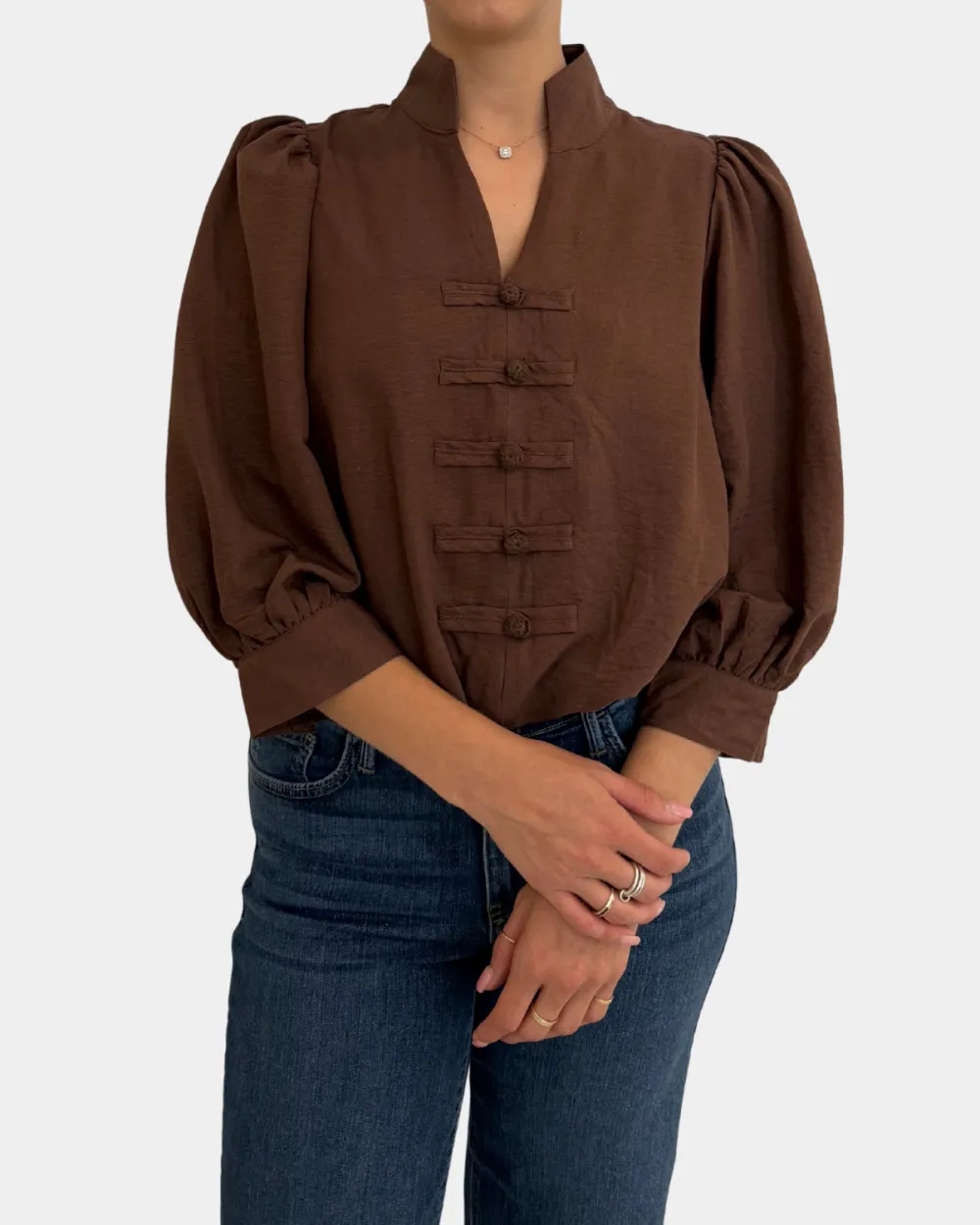 Mandarin Collar Top
