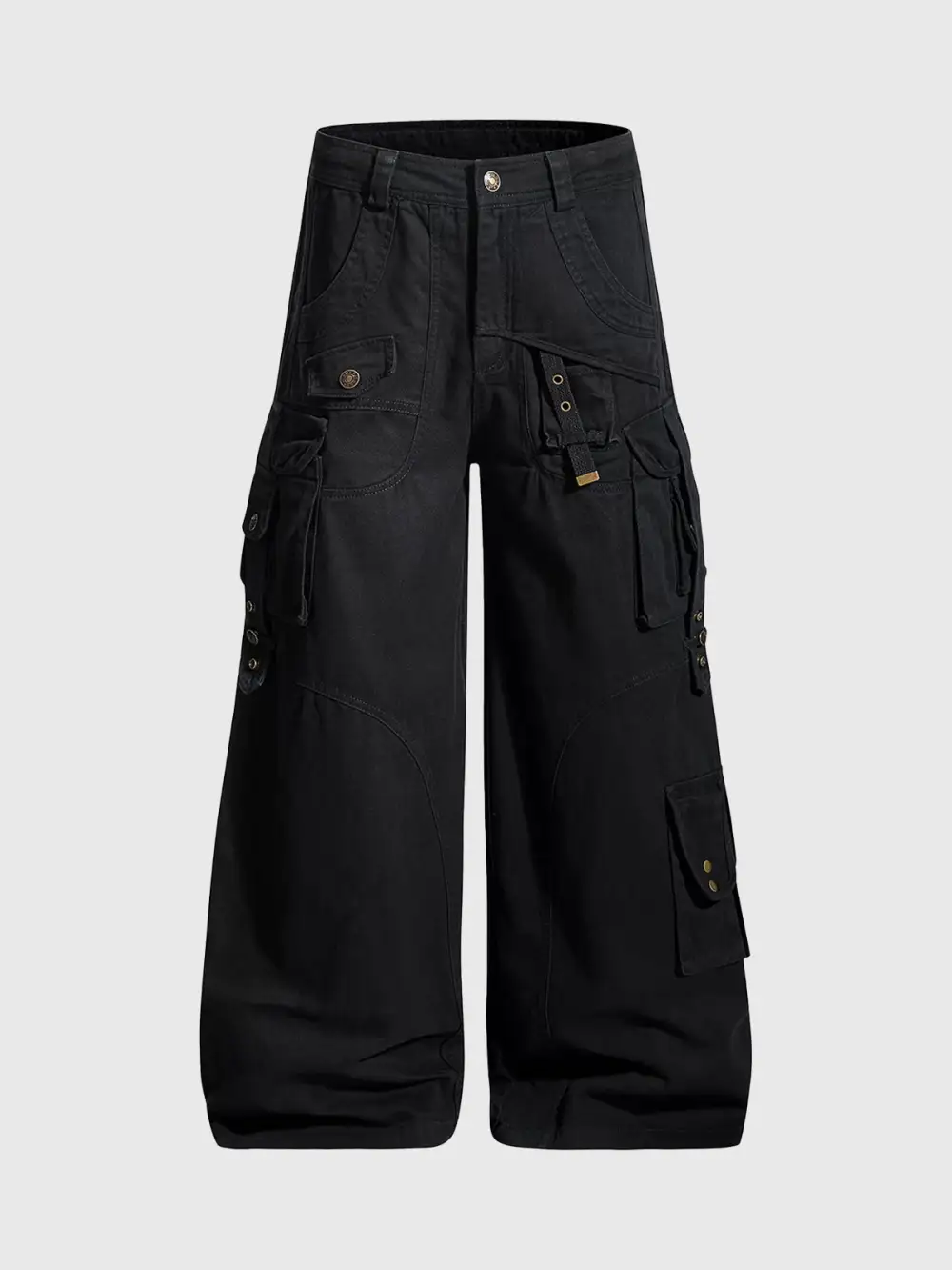 Wide-Leg Cargo Pants
