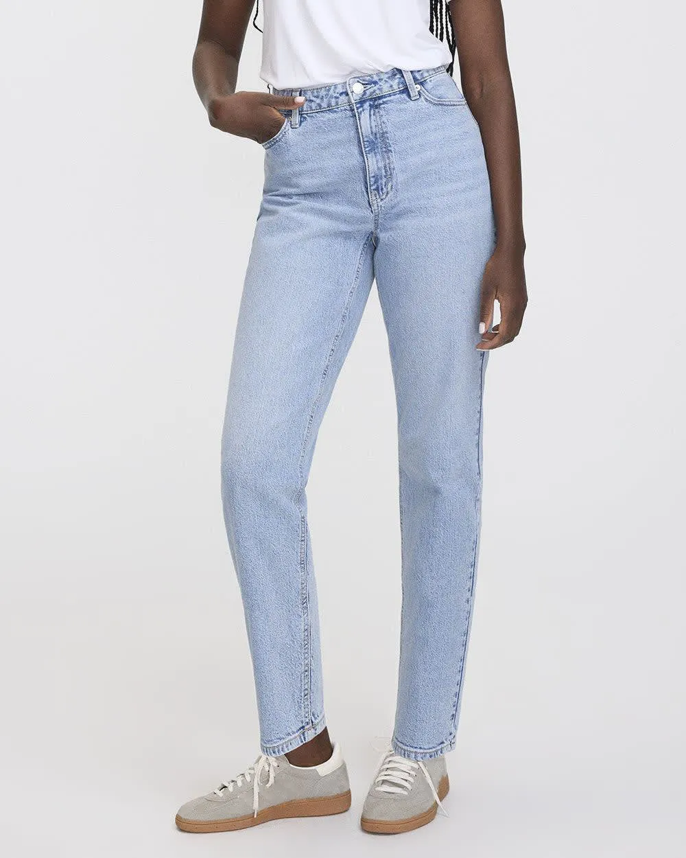 Tapered-Leg High-Rise Jean 