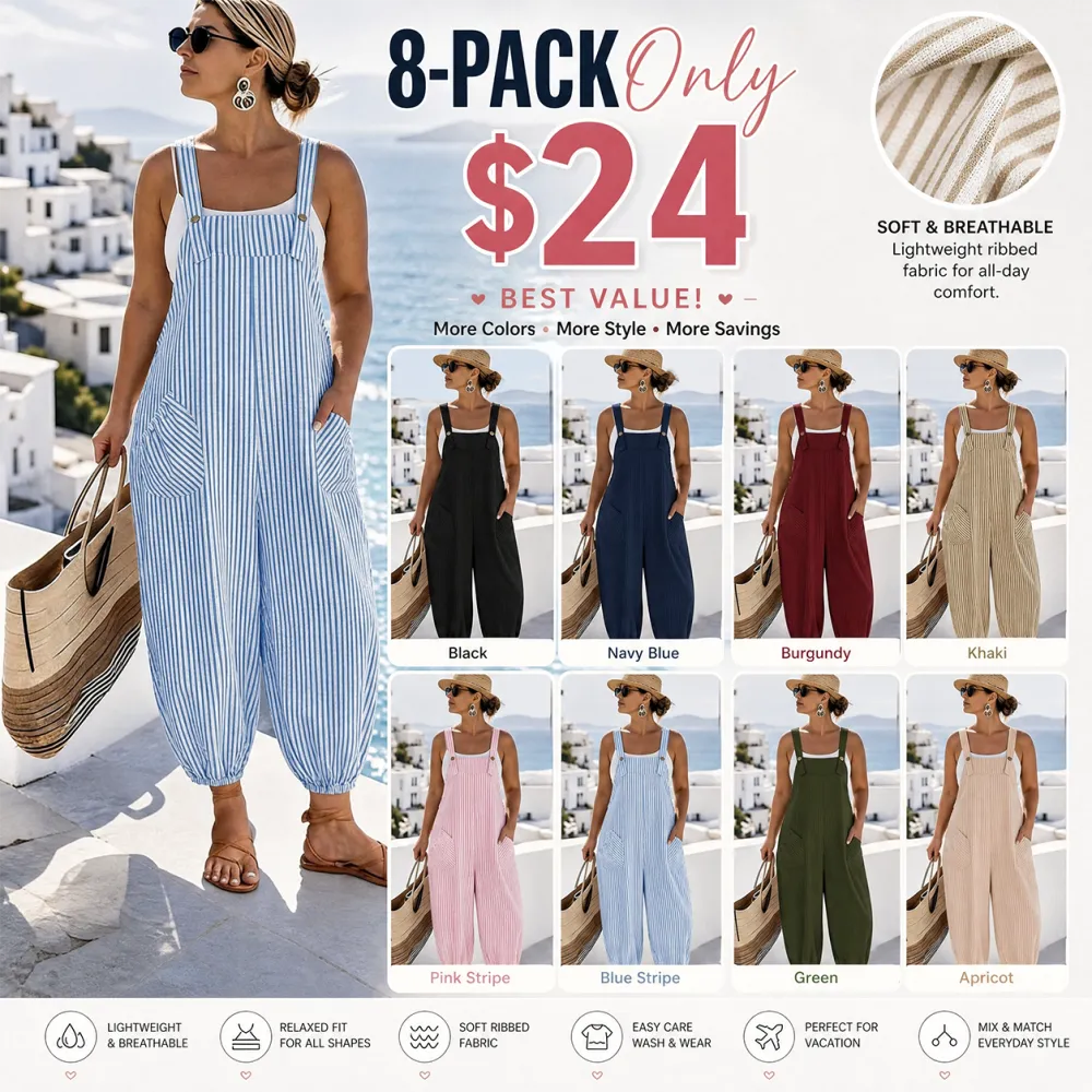 [Plus Size] Slim-Fit, Comfortable, Casual Sleeveless Jumpsuit