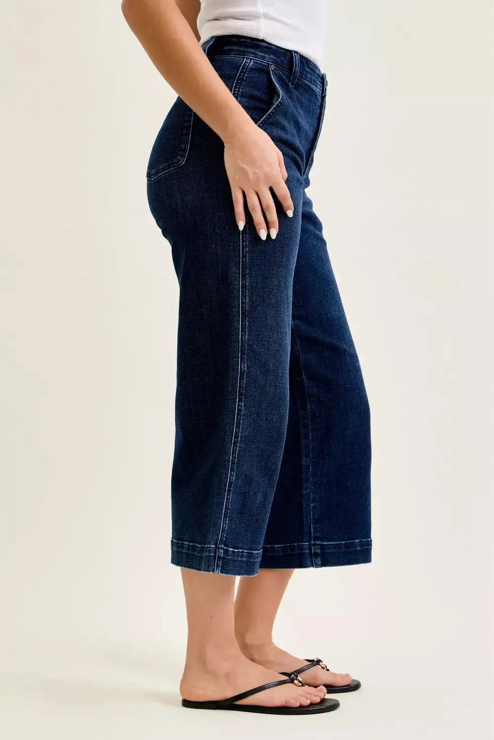 Streamlined High Rise Wide Leg Jeans