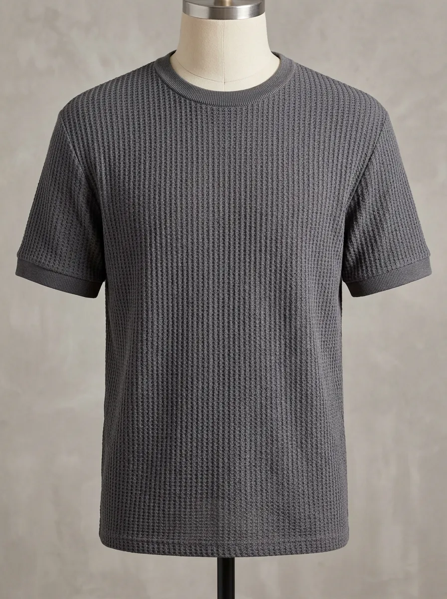 Refined Relaxed-Look Men's Knit Crew-Neck T-Shirt