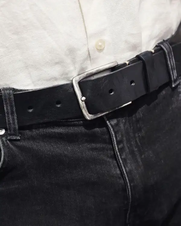 Rugged Classic Leather Waist Belt