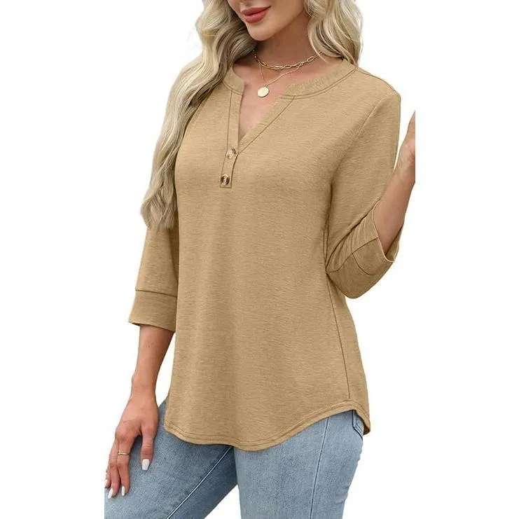 Womens Tops 3/4 Sleeve Heley Shirts