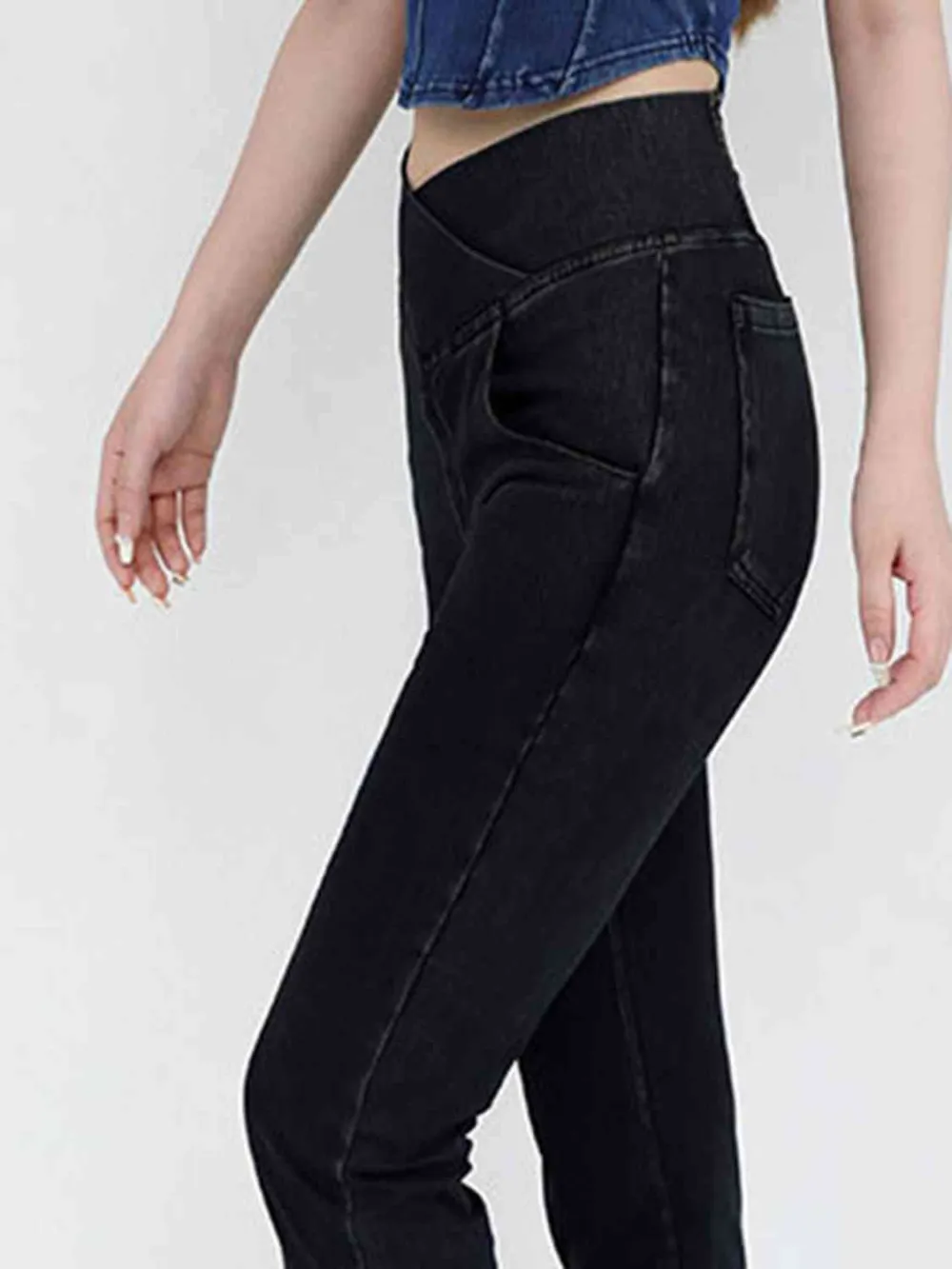 Short Sleeve Balanced Fit Denim Jeans