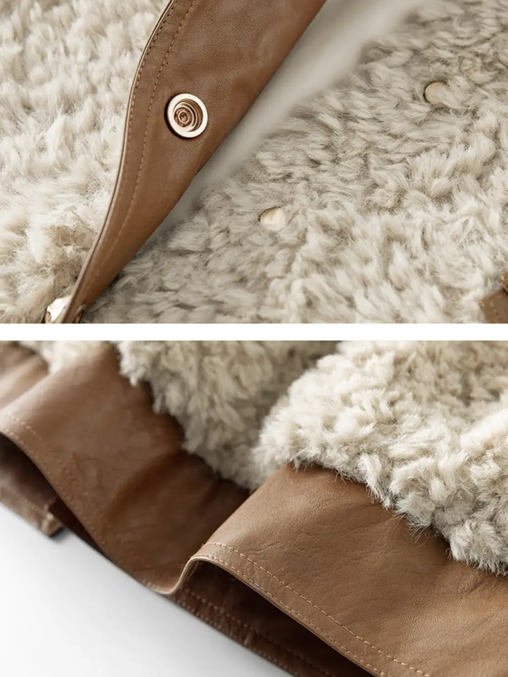 Contrast Collar Fleece Jacket