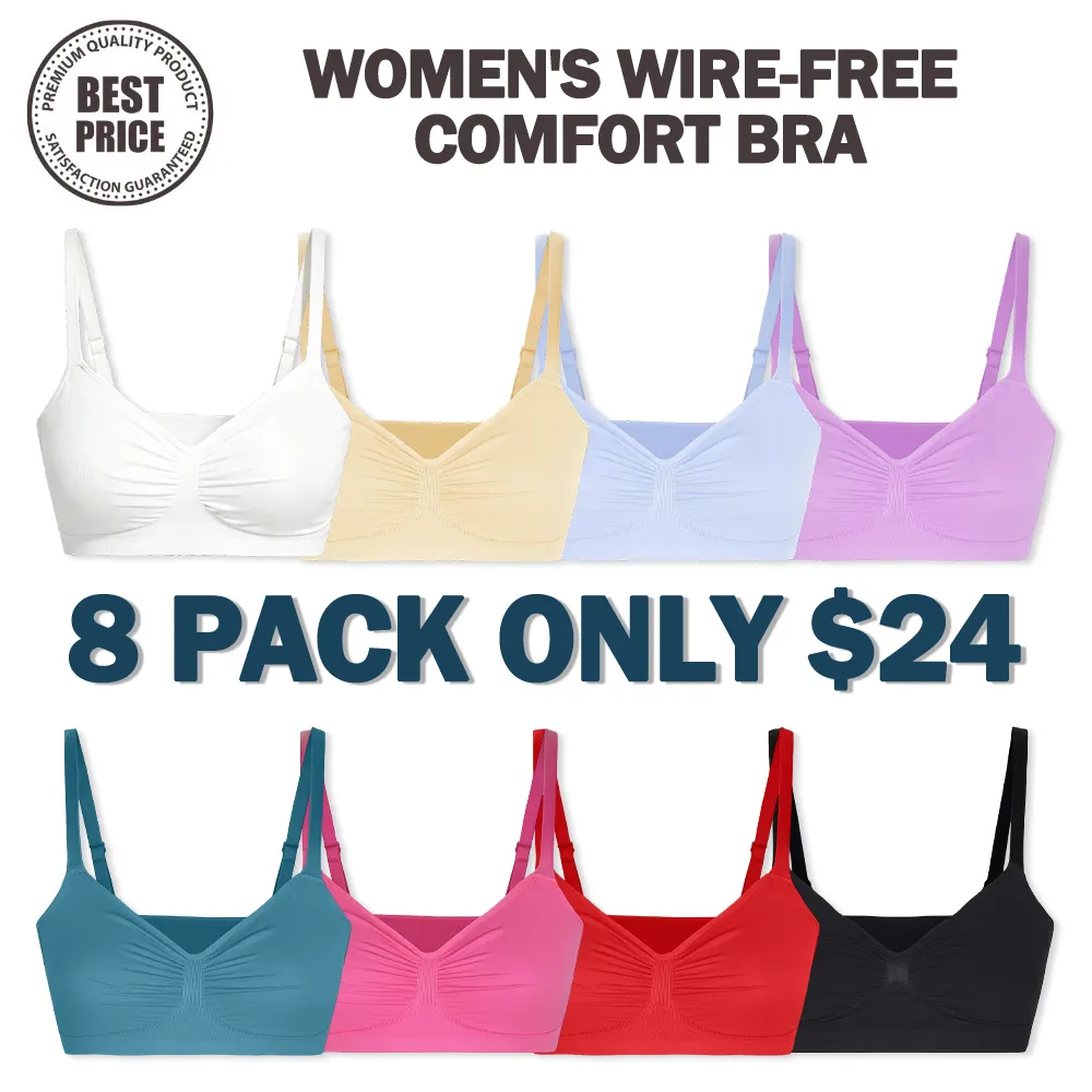 🔥Last Day💥Women's Wire-free Comfort Bra🔥8-Pack Only $24