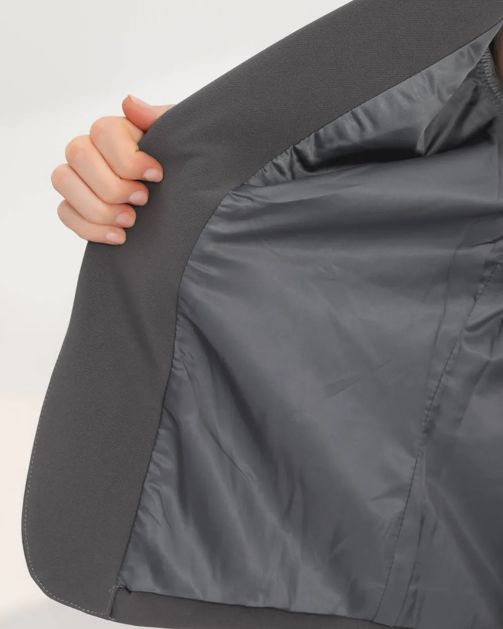 Casual Open Front Crop Suit Blazer Jacket