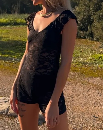 Lace Cutout Full Body Jumpsuit